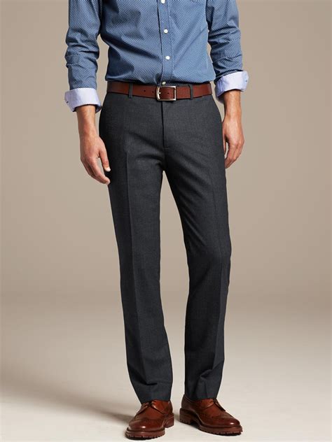 Through thoughtful design, we create clothing and accessories with detailed craftsmanship in luxurious materials. . Banana republic mens dress pants